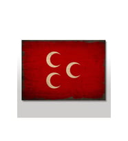 50cmX70cm Ahşap Tablo Üç Hilal Görseli