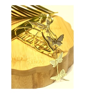 Monalisa Home 8 cm Lüks Gösterişli Renkli Metal Kıstırma Toka