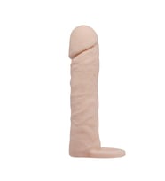 Fantezi Aletleri, Testis Halkalı Penis Kılıfı, 5 Cm Uzatmalı Dolgulu 2 Cm Kalınlaştırıcı Kılıf Yağlı Muhteşem Set