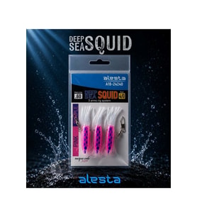 Deep Sea Squid 3 lü Sübye Çapari X0297 3K 7cm 0.60 #4/0 Purple Pink A18-24240