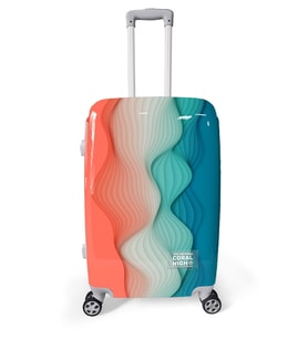 Coral High Renkli Desenli PC Orta Boy Valiz (60cm) 16802