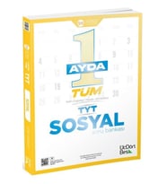 Üç Dört Beş Yayıncılık 345 TYT 1 Ayda Tüm Sosyal Soru Bankası Tarih-Coğrafya-Felsele-Din Kültürü (Çok Renkli)