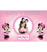 Minnie Mouse Doğum Günü Afişi