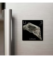 Lithium (Lityum) Elementi – Buzdolap Magneti – 9x9 cm