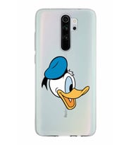 Xiaomi Redmi Note 8 Pro Uyumlu Kapak Donald Duck Tasarımlı Şeffaf Silikon Kılıf