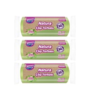 Natura Çöp Torbası Orta Boy 15'li 55 x 60 cm Üçlü Paket