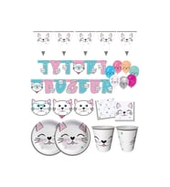 Mıss Catt Kedi Temalı Doğum Günü Seti 8 Kişilik
