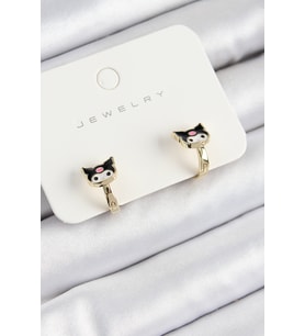 Pirinç Kuromi Model Gold Renk Çocuk Küpe 5886 - EEEEEE2767-7159
