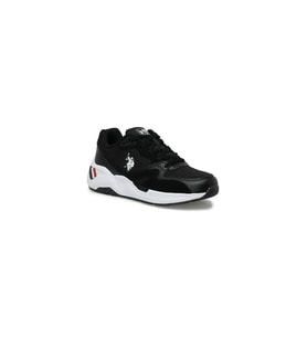 Us Polo HUSKY 5FX 101975761 Erkek Günlük Sneaker (Siyah)