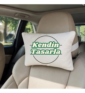 Kendin Tasarla Kişiye Özel Araç Boyun Yastığı Kılıfı - Araba Koltuk Minderi Kılıfı