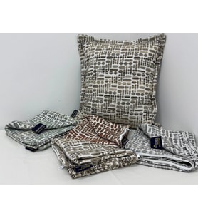 NİVEMESHOME ELYAF DOLGULU KIRLENT 45X45 LİSA 03 VİZON