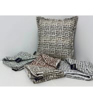 NİVEMESHOME ELYAF DOLGULU KIRLENT 45X45 LİSA 03 VİZON