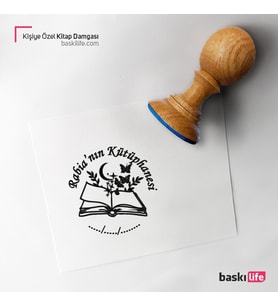 Kitap Kelebek Kişiye Özel Kitap Damgası Kitap Mührü Kaşe Kitap Mühür Özel Damga 424