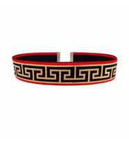 Özel Dokuma Choker Kadın Tasma Kolye (Kırmızı)
