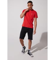 Bisiklet Yaka T-shirt Coral