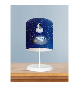 MEKTA HOME BEBEK VE ÇOCUK ODASI Astronot ve Spacex Desenli Abajur