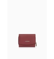 Cengiz Pakel Kadın Hakiki Deri Mini Yatay Çıtçıtlı Cüzdan/Portföy - 65288 - Bordo
