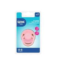 Wee Baby Cool Yuvarlak Uçlu Emzik No:1 0-6 ay Pembe