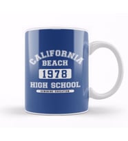 California Beach High School Kupa Bardak Porselen