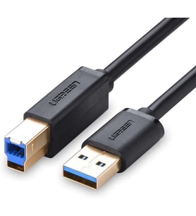 USB-A 3.0 & USB-B 3.0 Yazıcı Kablosu, 1 Metre, Siyah