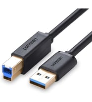 USB-A 3.0 & USB-B 3.0 Yazıcı Kablosu, 1 Metre, Siyah
