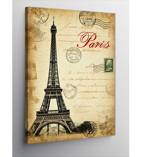 Kanvas Tablo Paris Ve Eyfel Kulesi