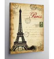 Kanvas Tablo Paris Ve Eyfel Kulesi