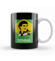 Ayrton Senna Formula 1 Kupa Bardak Porselen