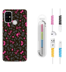 Casper E30 F20 X20 Kılıf Kablo Koruma Spiral Silikon Barbie and Shoes 1413