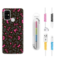 Casper E30 F20 X20 Kılıf Kablo Koruma Spiral Silikon Barbie and Shoes 1413