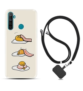 Realme 5i 5 Pro 6i 7 Pro 8 Kılıf Boyun Askılı Silikon Sweety Egg 1322