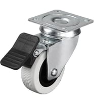 Hts 334 - 50x20 mm Çift Bilyalı Tablalı Frenli Teker 4 Adet