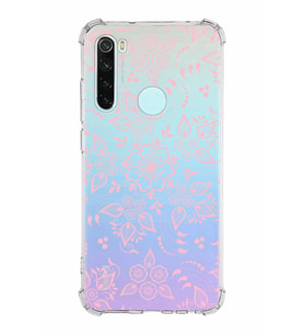 Xiaomi Redmi Note 8 Köşe Korumalı Antişok Kapak Nostalji Desen Tasarımlı Şeffaf  Kılıf