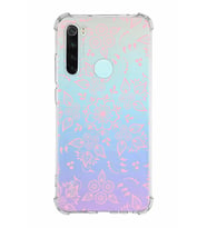 Xiaomi Redmi Note 8 Köşe Korumalı Antişok Kapak Nostalji Desen Tasarımlı Şeffaf  Kılıf