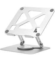 Lexroo Taşınabilir Katlanabilir Folding Alüminyum Notebook Stand Alüminyum Ayarlanabilir Açı Ve