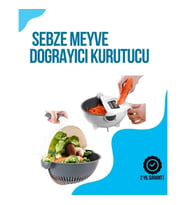 Mey İthalat® Dilimleyici ve Rende Bıçaklı Çok Amaçlı Mutfak Aleti