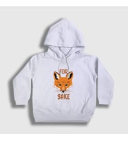 Presmono Unisex Çocuk Beyaz For Fox Sake Tilki Kapüşonlu Sweatshirt 400980tt (Beyaz)