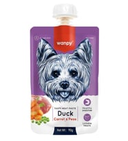 Wanpy Taze Ördekli Havuçlu Köpek Et Ezmesi Köpek Ödülü 90 gr. X 2 Adet