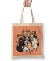 French Bulldogs Group Hug Bez Çanta Uzun Saplı
