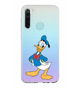 Xiaomi Redmi Note 8 Uyumlu Kapak Donald Duck Tasarımlı Şeffaf Silikon Kılıf