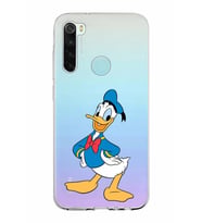 Xiaomi Redmi Note 8 Uyumlu Kapak Donald Duck Tasarımlı Şeffaf Silikon Kılıf