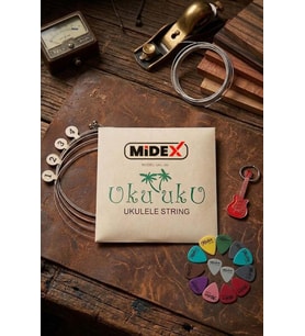 Midex UKC-300 Ukulele Teli 1 Takım (Pena Hediye)