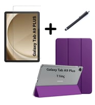 Samsung Galaxy Tab A11 Plus / A9 Plus 11inç Kılıf SET PU Deri Smart Tablet Kilif
