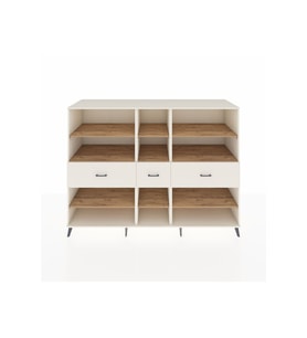 Kronos Dolap 9 Raflı 3 Çekmeceli  220x59x163 Aytaşı-Çam/Aytaşı