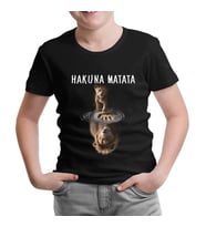 Hakuna Matata - Aslan Siyah Çocuk Tshirt