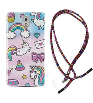 Samsung Note 3 4 5 8 9 20 Ultra 10 Lite Kılıf Boyun Asklı Rasta Silikon Unicorn Mektup 1800