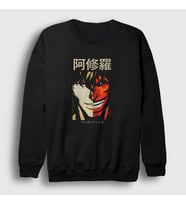 Presmono Unisex Siyah Ohma Tokita Anime Kengan Ashura Sweatshirt 318071tt