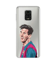 Redmi Note 9 Pro / 9s Uyumlu Lionel Messi Tasarımlı Şeffaf Telefon Kılıfı