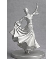 15 cm Koleksiyonluk Özel Hediyelik Kafkas Adige Çerkes 3D Baskı Figür Heykelcik