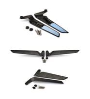 Alkan MB H2 Kanat Ayna Büyük Model Ayna 8 mm 10 mm ters düz tüm motosikletler uyumlu